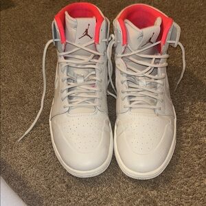 Jordan Sneakers White and Pink